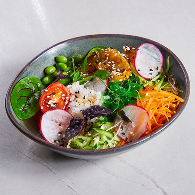 Боул с карамелизированным баклажаном в Sugar Mama по цене 490 ₽