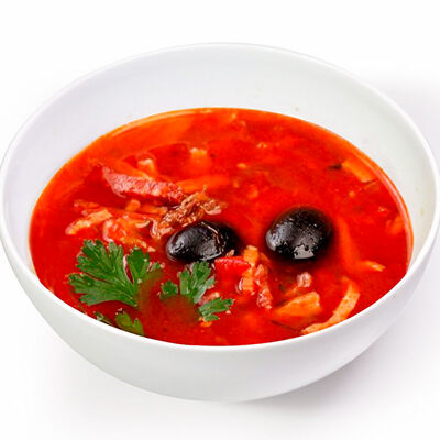 Суп Солянка сборная мясная в Hot-Pizza по цене 315 ₽