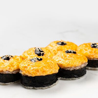 Ролл запеченный с угрем под сырным соусом в Империя пиццы по цене 490 ₽