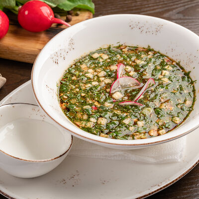 Окрошка на сандуновском квасе в Сандуны Урал по цене 670 ₽