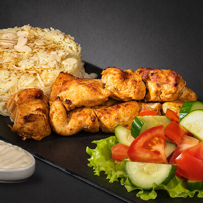 Шашлык куриный с рисом в Black Grill House по цене 890 ₽