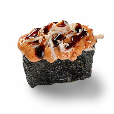 Гункан с Крабом в Некруглая пицца и роллы по цене 165 ₽