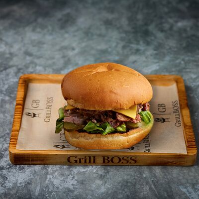 Бургер с реберным мясом в Гриль Босс по цене 870 ₽