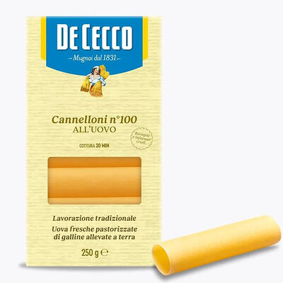 Паста De Cecco №100 Каннеллони с добавлением яйца в Ченто Пицца по цене 1000 ₽