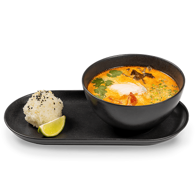 Суп Том ям кай с курицей и шиитаке в Автоcуши Автопицца по цене 525 ₽