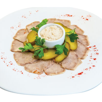 Язык с хреном в Абица по цене 410 ₽