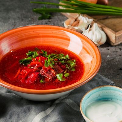 Постный борщ в Пряности & Радости на Васильевском по цене 390