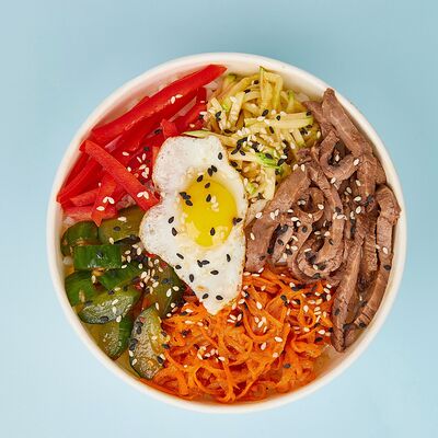 Поке Говядина в корейском стиле L в Poke Moon по цене 950 ₽