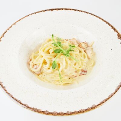 Карбонара в Нью-Йорк пицца и гриль по цене 520 ₽