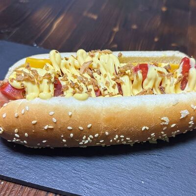 Сырный хот-дог в Кафе Суши Ninja по цене 280 ₽