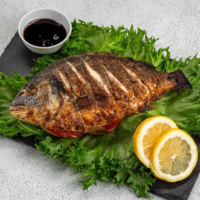 Дорадо на мангале в Шашлык - BBQ по цене 1639 ₽