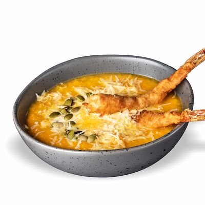 Тыквенный суп с креветками в Мушу по цене 575 ₽