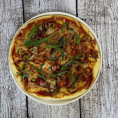 Мини-пицца с беконом в Луна Рыба по цене 380 ₽