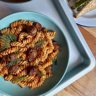 Паста с куриными митболамив Фришман по цене 385 ₽