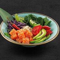 Салат Поке с лососем и с соусом сладкий чили в Пицца Пи