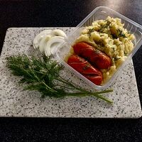 Пюре с жареными сардельками в Вкусно по-домашнему