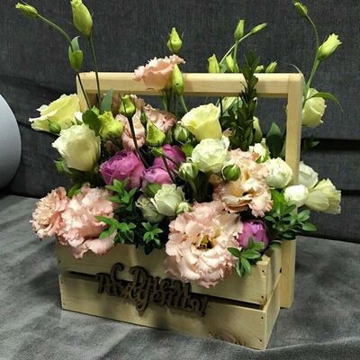 Цветы в ящиках Аметист в FLORISTICA по цене 2950 ₽