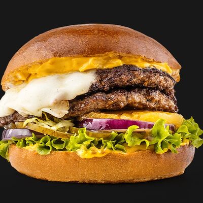 Бургер Гавайский Black Angus двойной в Black Star Burger по цене 970 ₽