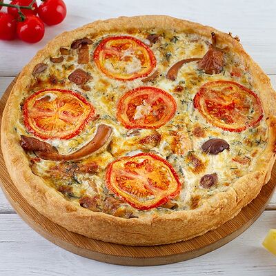 Киш с лисичками в Пекарня Кулинария Пиццерия ОБОЖАЮТВСЕ! по цене 1199 ₽