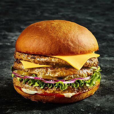 Двойной чикенбургер в Марсель по цене 490 ₽