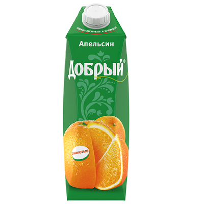 Сок Добрый Апельсин в 2007 Моспицца на Бауманской по цене 230 ₽