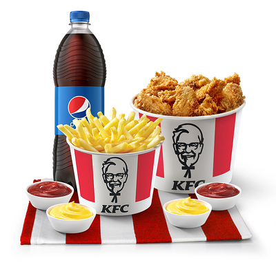 12 Крылышек и 12 Стрипсов Комбо в KFC Globus по цене 10700 ₸