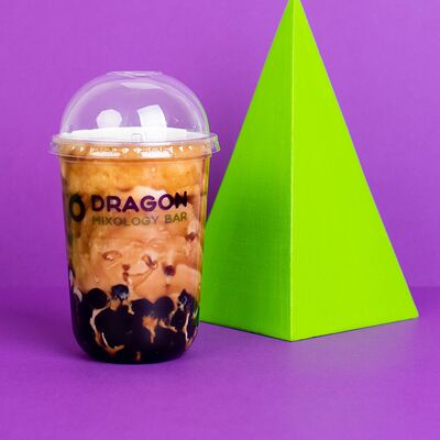 Карамельный грязный чай в Dragon Bubble Tea по цене 510 ₽