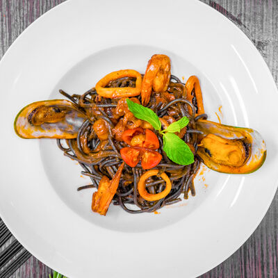 Паста Фрутти Ди Маре в Lounge-Café Marrakech по цене 420 ₽