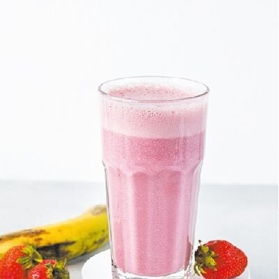 Коктейль банан-клубника на кокосовом молоке в АндерСон по цене 430 ₽