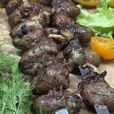 Сердечки куриные на мангале в Panorama по цене 300 ₽