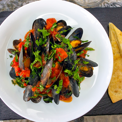 Мидии в томатном соусе в HATIMAKI по цене 834 ₽