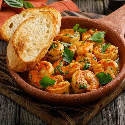 Жареные креветки по-грузински в Пряности & Радости на Васильевском по цене 880