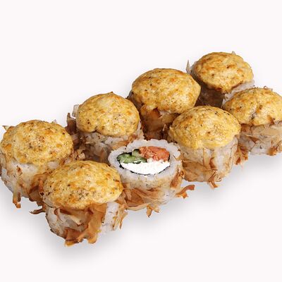 Запеченный с жареным лососем в Pizza BonTon по цене 605 ₽