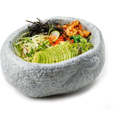 Поке с рисом и креветками в Делюсь добром по цене 820 ₽