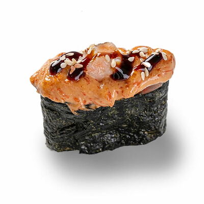 Гункан с Лососем в Некруглая пицца и роллы по цене 220 ₽