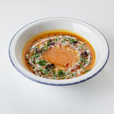 Суп тыквенный с крабомв Aquamarine по цене 1150 ₽