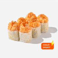 Ролл с гребешком в Много лосося