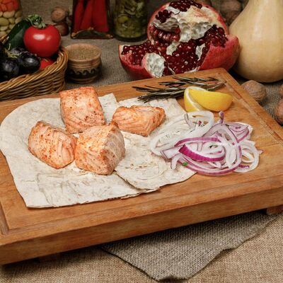 Стейк из сёмги на углях в Шашлычный дворик по цене 891 ₽