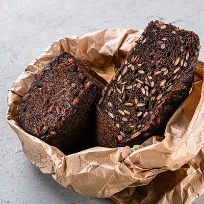 Чёрный хлеб с семечками (половина) в Кофемания ХП! по цене 490 ₽