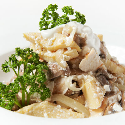 Белковый салат в Фитнес меню по цене 475 ₽