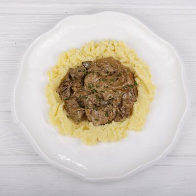 Телятина в сливочно-грибном соусе в Double Coffee по цене 5850 ₸