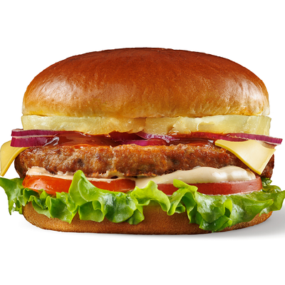 Гавайский бургер в Три соуса по цене 449 ₽