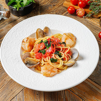 Паста с креветками и вонголе в Café Sicilia по цене 770 ₽