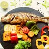 Сибас с овощами на гриле в Шашлычный Домик по цене 950