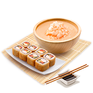 Ланч-сет №4 в PIZZASUSHIWOK по цене 649 ₽