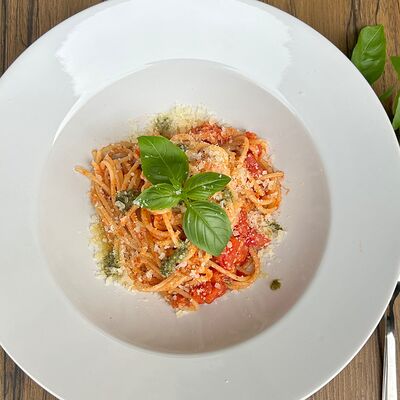 Спагетти Маргарита дель песто в YO! PIZZA по цене 490 ₽