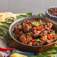 Пеппер маттон в Curry индийская кухня