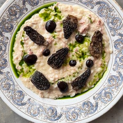 Ризотто с уткой конфи и сморчками в L'angolo Italiano по цене 54 р.