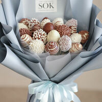 Клубничный букет №12 в SOK - клубника в шоколаде