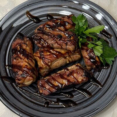 Ребрышки в медово-горчичном соусев Сказка lounge по цене 880 ₽